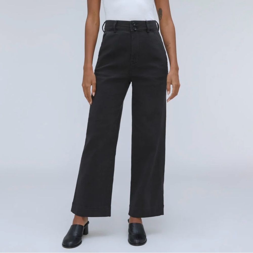 Everlane Black Wide-Leg Pants